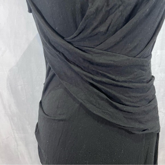 Kut from the Kloth black knit ruched side dress size 8 - Picture 4 of 7
